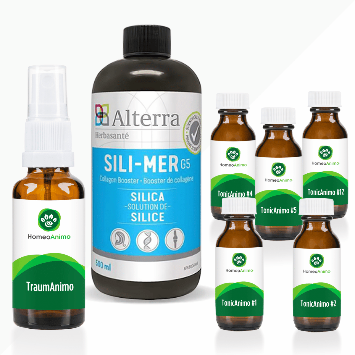 Commandez le kit optimal pour aider votre animal qui a vécu un trauma.